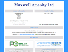 Tablet Screenshot of maxwellamenity.co.uk